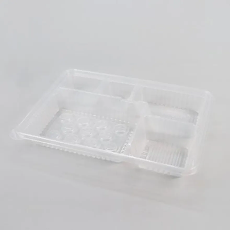 돈까스 도시락용기 세트 (M-2129-5A/반투명+반투명뚜껑)-JT 이미지