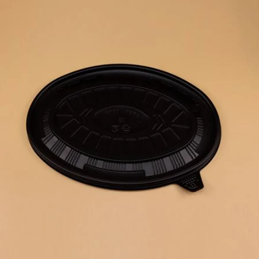 타원찜용기 세트(중/검정/검정뚜껑/OK) 이미지