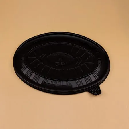 타원찜용기 세트(중/검정/검정뚜껑/OK) 이미지