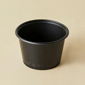 PP국용기 105파이 용기 세트(M-105C/검정/대)-JT 이미지