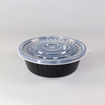 사출냉면용기 세트(195Ø/소/블랙)-KH