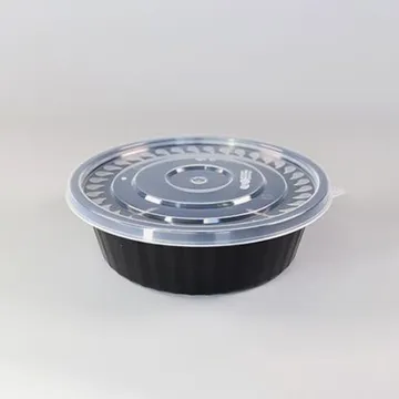 사출냉면용기 세트(195Ø/소/블랙)-KH
