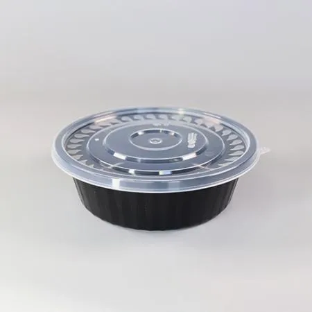 사출냉면용기 세트(195Ø/소/블랙)-KH