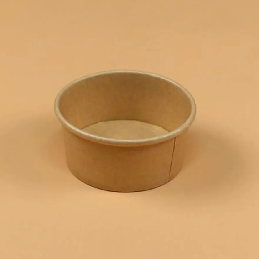 종이용기 소스용기 세트(크라프트/투명뚜껑/60ml/2온스) 이미지