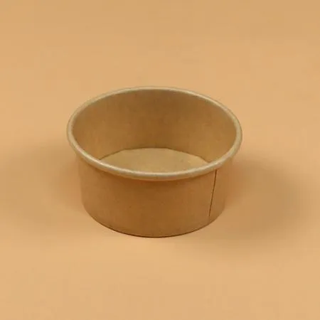 종이용기 소스용기 세트(크라프트/투명뚜껑/60ml/2온스) 이미지