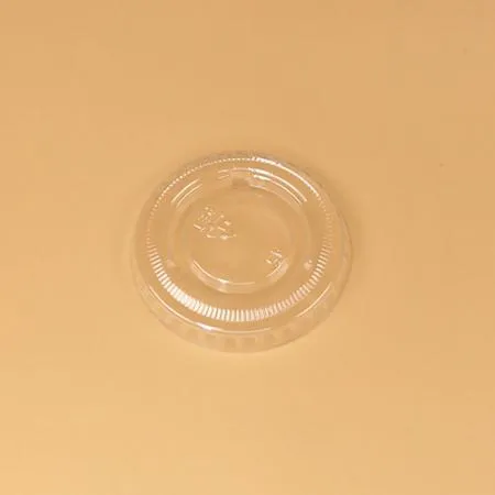PET 소스컵 세트(60ml/2.0온스/투명평뚜껑) 이미지