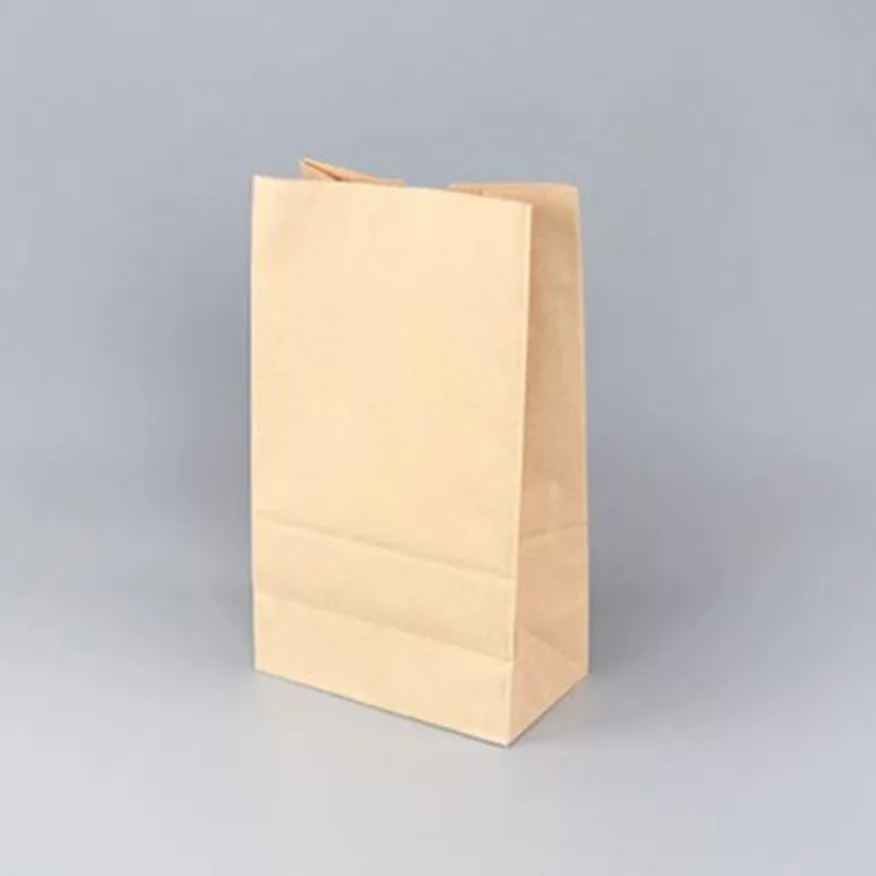 종이봉투(KP/중)-국산종이사용 KP 각대 붕어빵 선물포장 튀김 핫도그 도넛 꽈베기 호떡 포장봉투 이미지