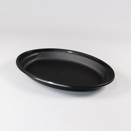 타원형 접시(275/검정)-KH