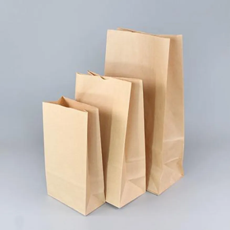 종이봉투(KP/소)-국산종이사용 KP 각대 붕어빵 선물포장 튀김 핫도그 도넛 꽈베기 호떡 포장봉투 이미지