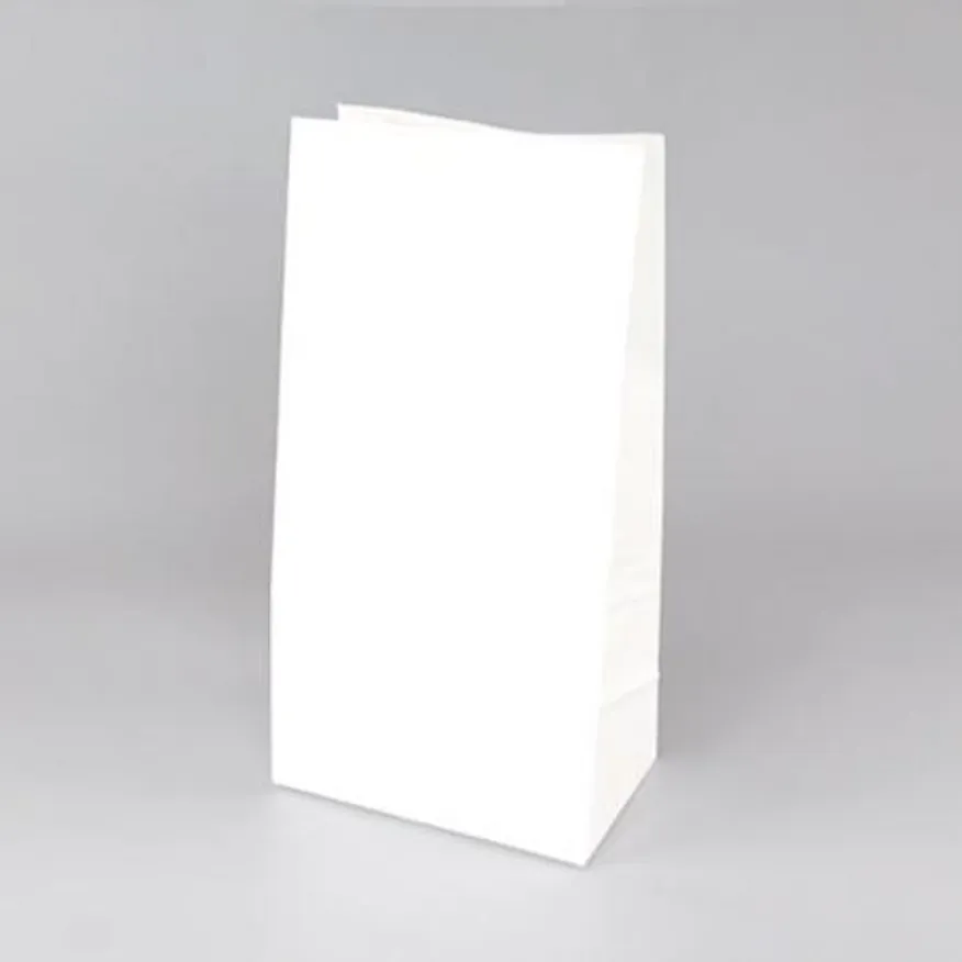 종이봉투(백색/대) 국산종이사용 노루지 각대 붕어빵 선물포장 튀김 핫도그 도넛 꽈베기 호떡 포장봉투 이미지
