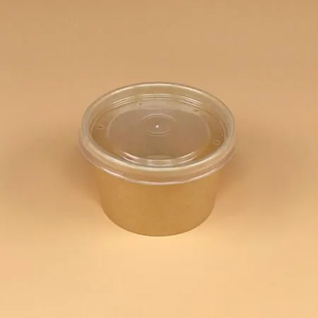 크라프트 컵용기 세트(280ml/97mm/반투명뚜껑)_[품절_09/03~09/09_09/10부터 순차출고가능