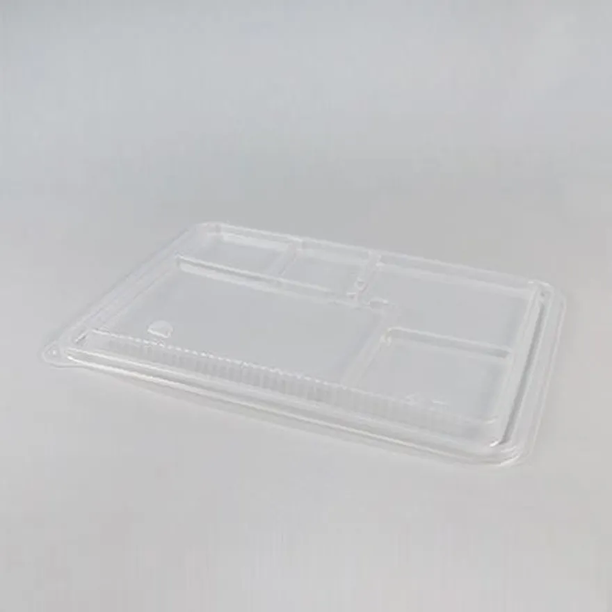 돈까스 도시락용기 세트 (M-2129-5A/반투명+반투명뚜껑)-JT 이미지