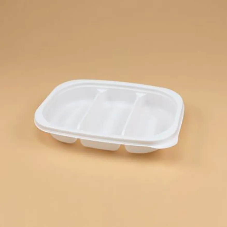 3칸반찬용기 세트(백색/2002-3) 이미지