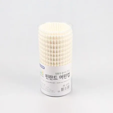 핀란드머핀컵(40mm/백색) 두바이쫀득쿠키 잡쌀 과일 모찌 유산지 포장지_[품절_01/09~02/09]_02/10일부터 출고가능 이미지