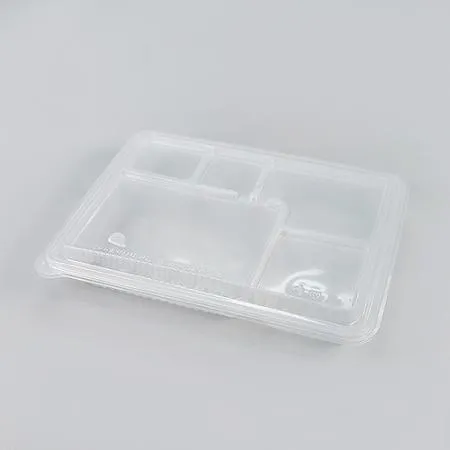 돈까스 도시락용기 세트 (M-2129-5A/반투명+반투명뚜껑)-JT
