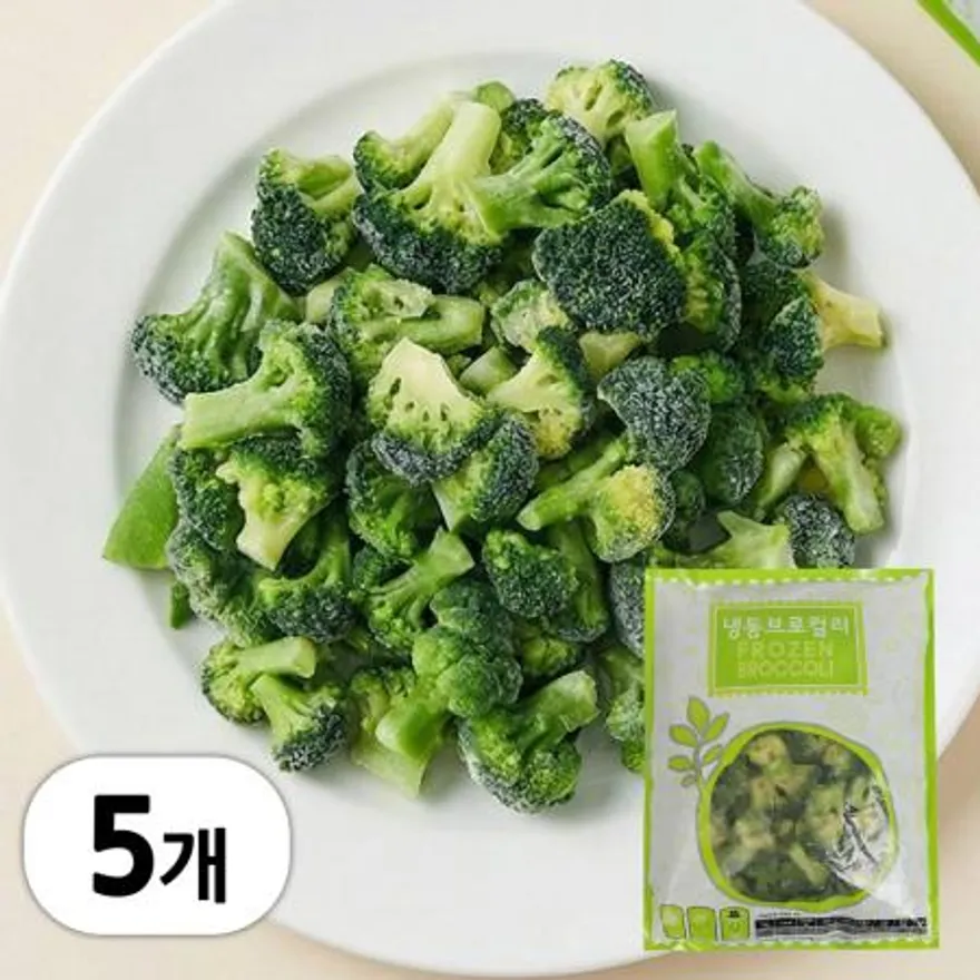 냉동 손질 미니 브로콜리 5kg (1kg x 5봉) 이미지