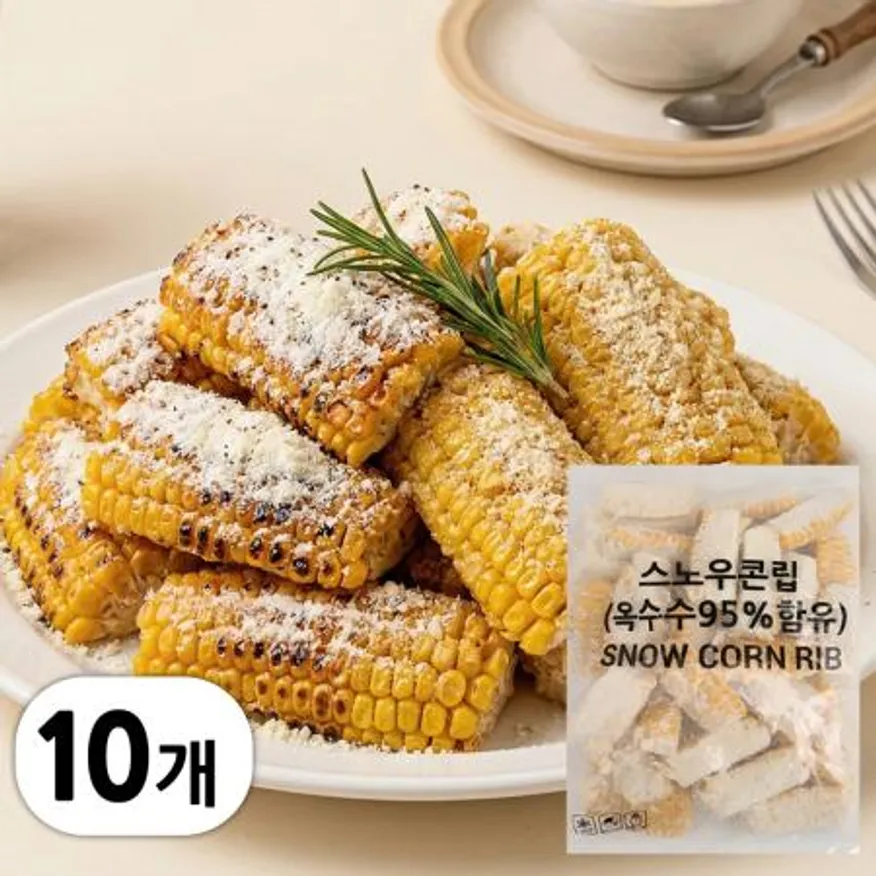 냉동 스노우 콘립 옥수수튀김 10kg (1kg x 10봉) 이미지
