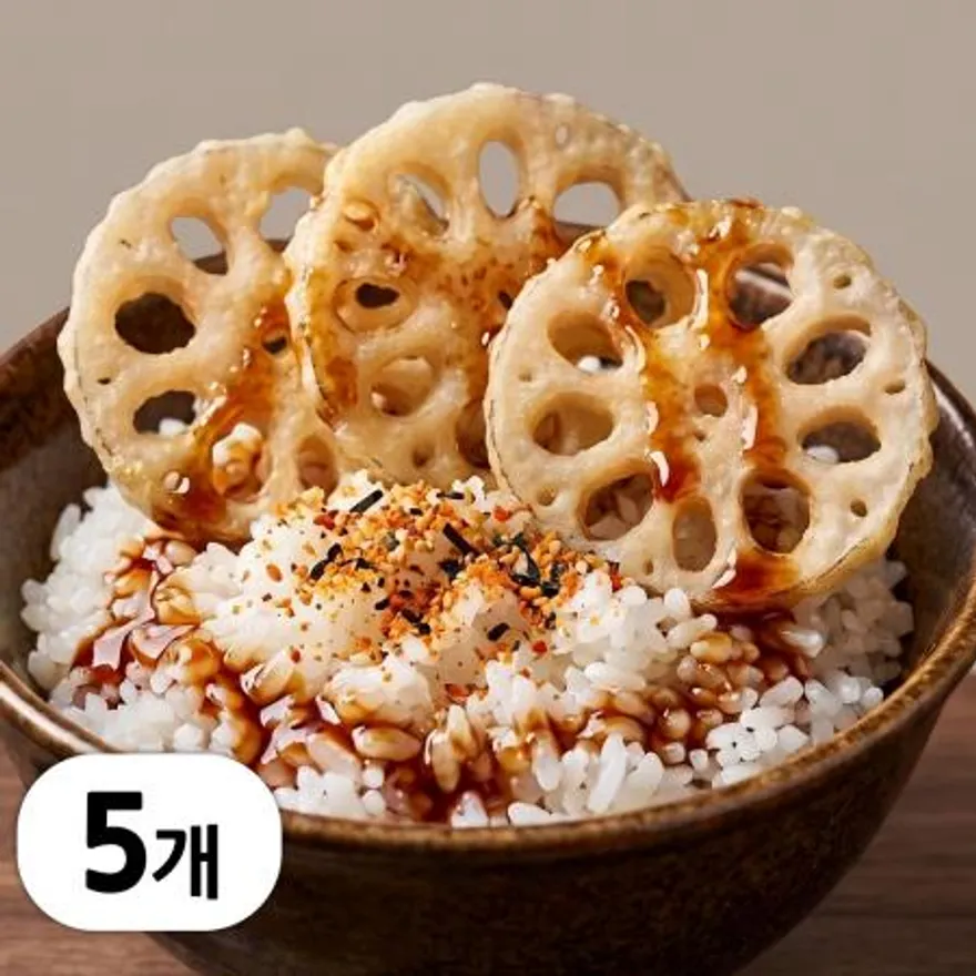 냉동 바삭한 연근튀김 5kg (1kg x 5봉) 이미지