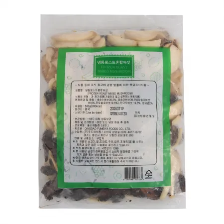 산들네이처 냉동 로스트 4종 버섯 2.5kg (500g x 5봉) + 드라이아이스 2개 이미지