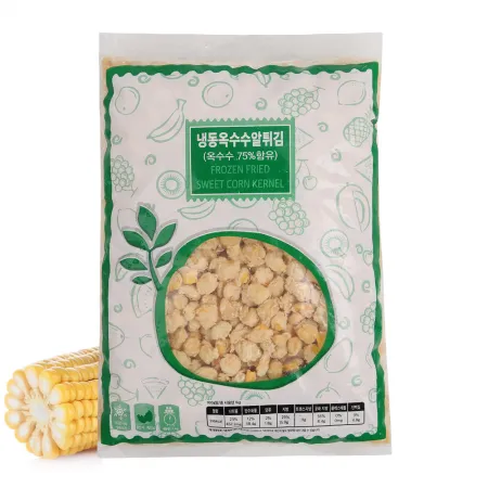 산들네이처 냉동 옥수수 알 튀김 5kg (1kg x 5봉) + 드라이아이스 2개