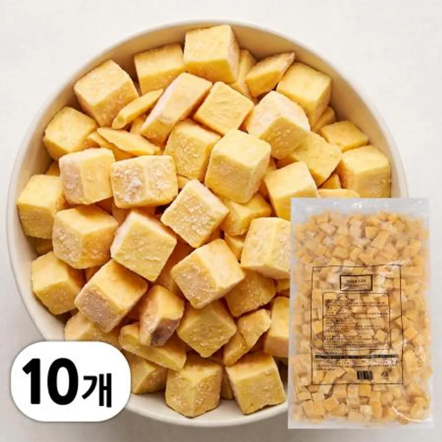 냉동 달콤 고구마 다이스 큐브 10kg (1kg x 10봉) 이미지