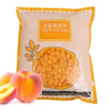 산들네이처 냉동 복숭아 다이스 10kg (1kg x 10봉)