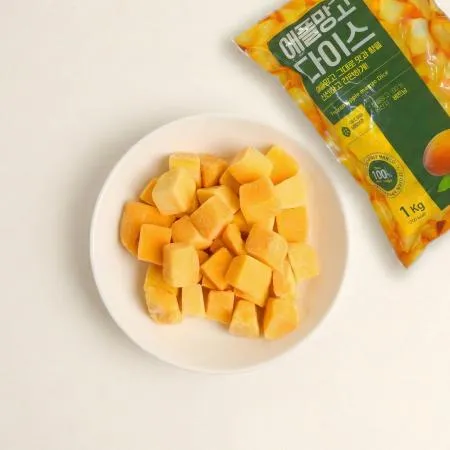 냉동 애플망고 다이스 1kg 이미지