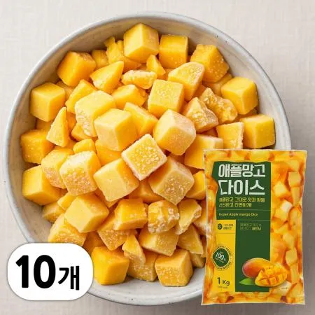 냉동 애플망고 다이스 10kg (1kg x 10봉)