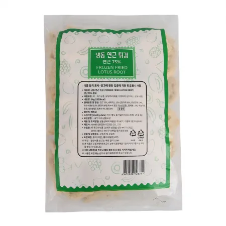 산들네이처 냉동 연근튀김 10kg (1kg x 10봉) 이미지