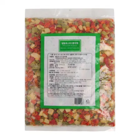 산들네이처 냉동 로스트 3종 야채 5kg (1kg x 5봉) 이미지