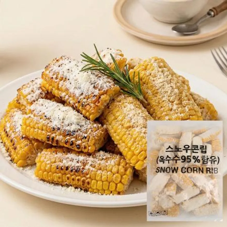 냉동 스노우 콘립 옥수수튀김 1kg 이미지