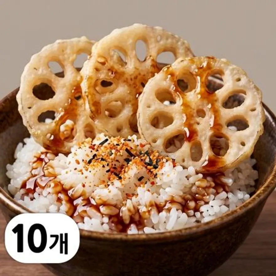 냉동 바삭한 연근튀김 10kg (1kg x 10봉) 이미지