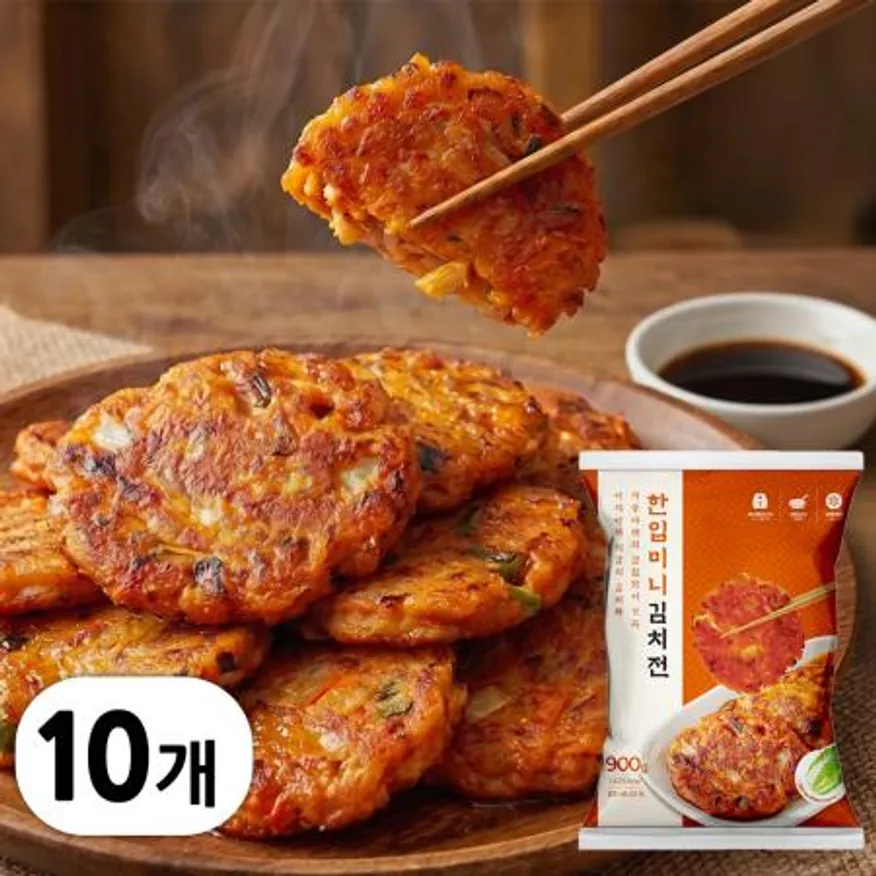 냉동 바삭한 김치전 9kg (900g x 10봉) 이미지