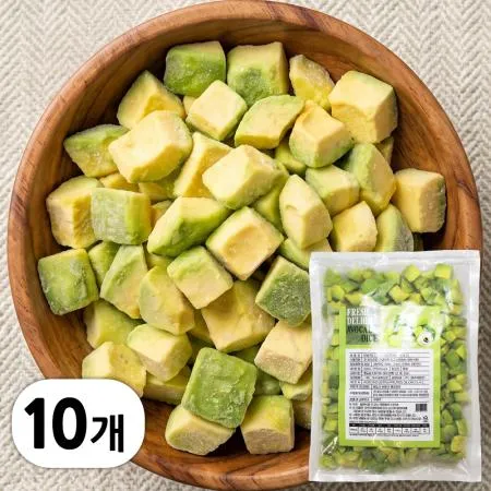 냉동 아보카도 다이스 5kg (500g x 10봉)