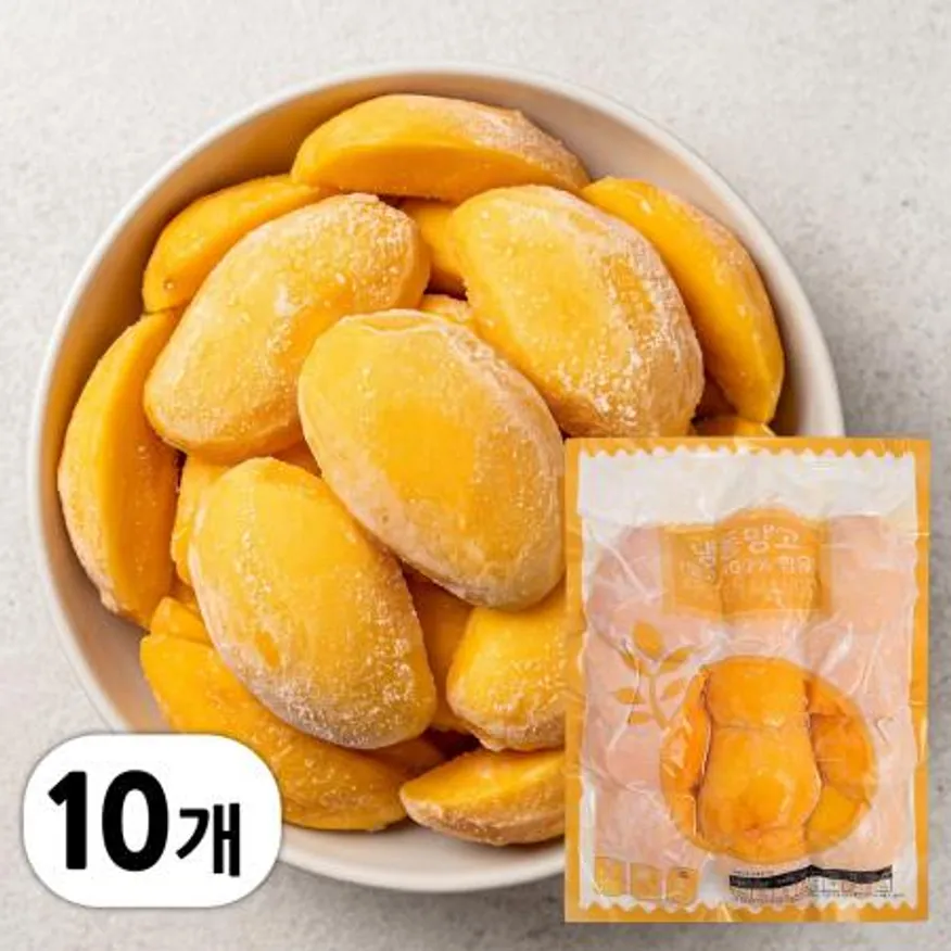 냉동 망고 하프 반절망고 10kg (1kg x 10봉) 이미지