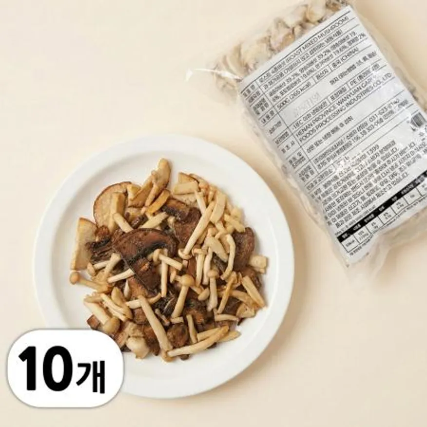 굽맨 냉동 로스트 4종 버섯 가니쉬 5kg (500g x 10봉) 이미지