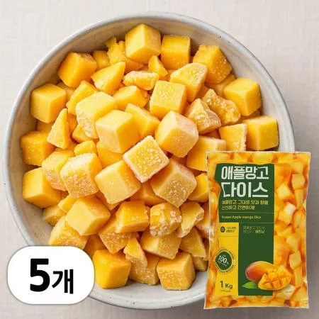 냉동 애플망고 다이스 5kg (1kg x 5봉)