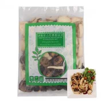 산들네이처 냉동 로스트 4종 버섯 2.5kg (500g x 5봉) + 드라이아이스 2개