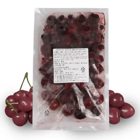 산들네이처 냉동 다크체리 5kg (500g x 10봉) + 드라이아이스 2개 이미지