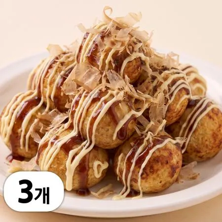 냉동 타코야끼 업소용 문어빵 3kg (1kg x 3봉, 150알)