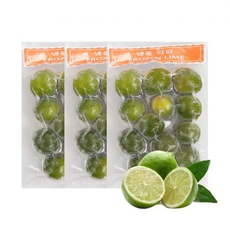 냉동 통라임 원형 3kg (1kg x 3봉) + 드라이아이스 2개