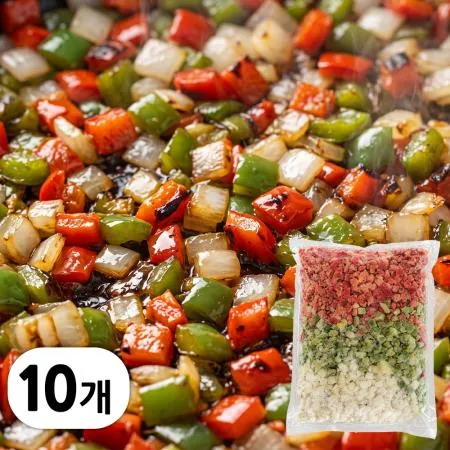 굽맨 냉동 로스트 3종 야채 10kg (1kg x 10봉)
