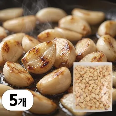 냉동 구운마늘 하프컷 반절마늘 2.5kg (500g x 5봉)