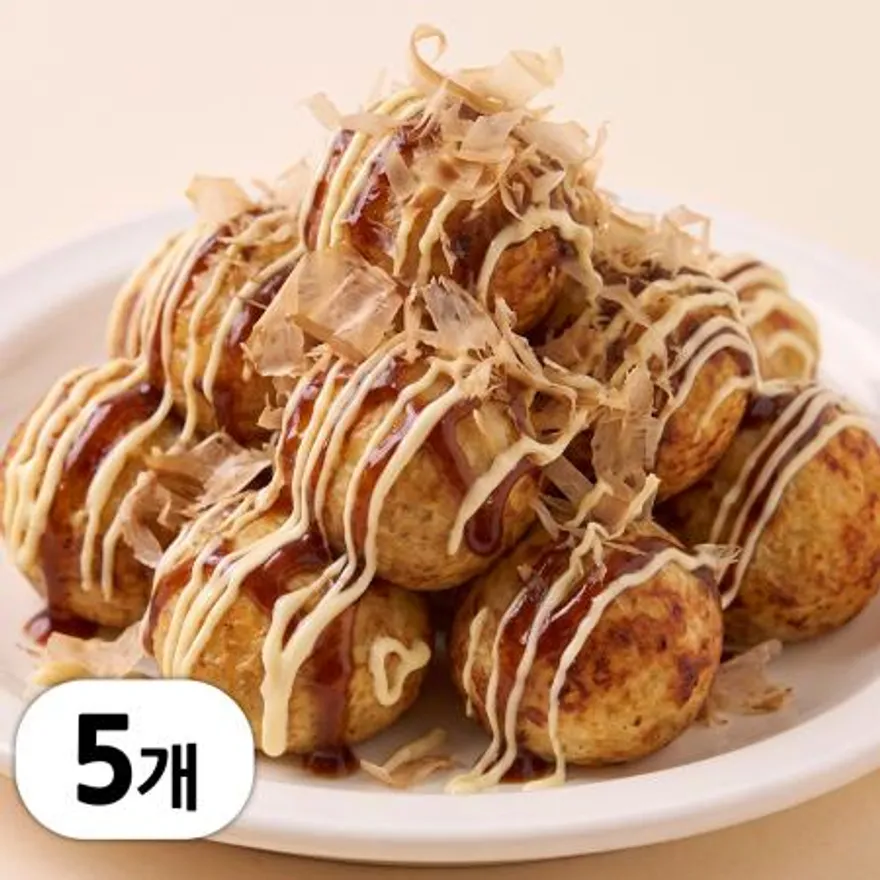 냉동 타코야끼 업소용 문어빵 5kg (1kg x 5봉, 250알) 이미지
