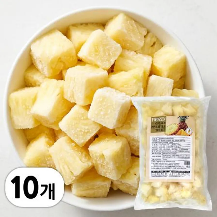 냉동 파인애플 다이스 10kg (1kg x 10봉) 이미지