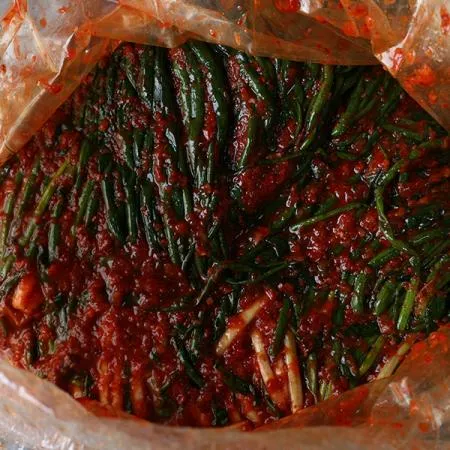 수입 파김치 10kg (5kg x 2ea) - 가정,업소용 알싸한맛 (중국산) - 아이스박스 이미지