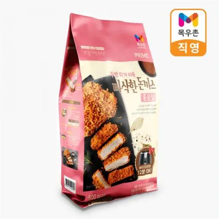 프라임 더욱 바삭한 통등심돈까스 500g (냉동) 이미지