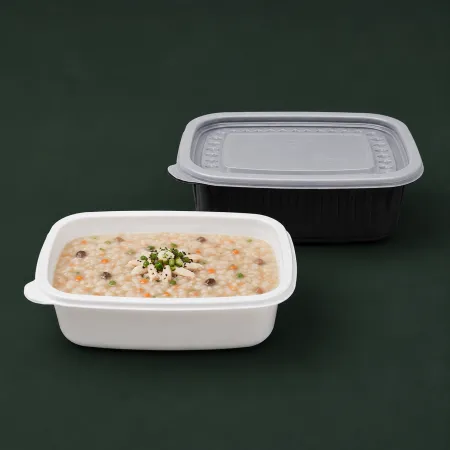 빌렉 밀폐 사각 죽용기 500개 중(850ml) 블랙/뚜껑포함