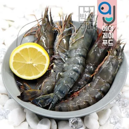 냉동 블랙타이거 새우 30미 (1.3kgx6팩) 이미지