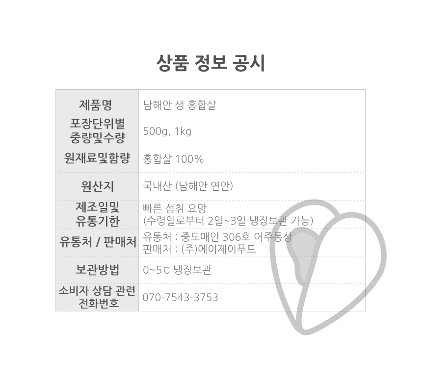 상품정보제공고시